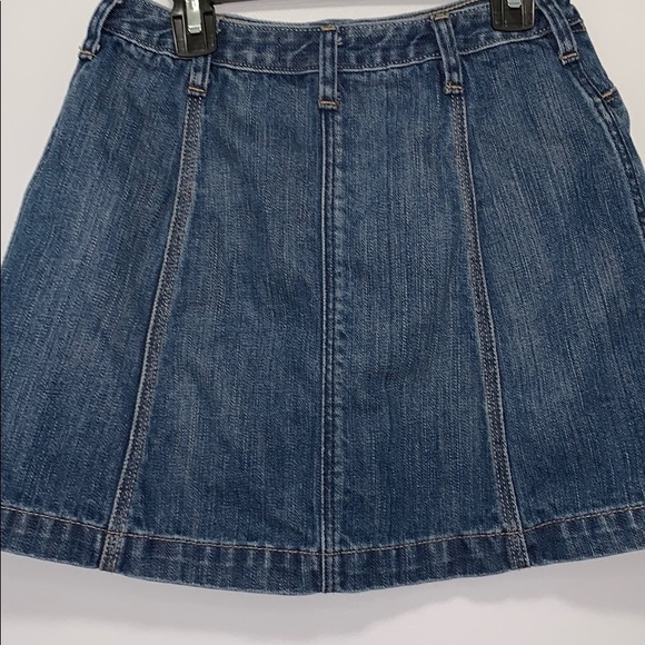 ABERCROMBIE FITCH button down denim mini skirt - Picture 2 of 6